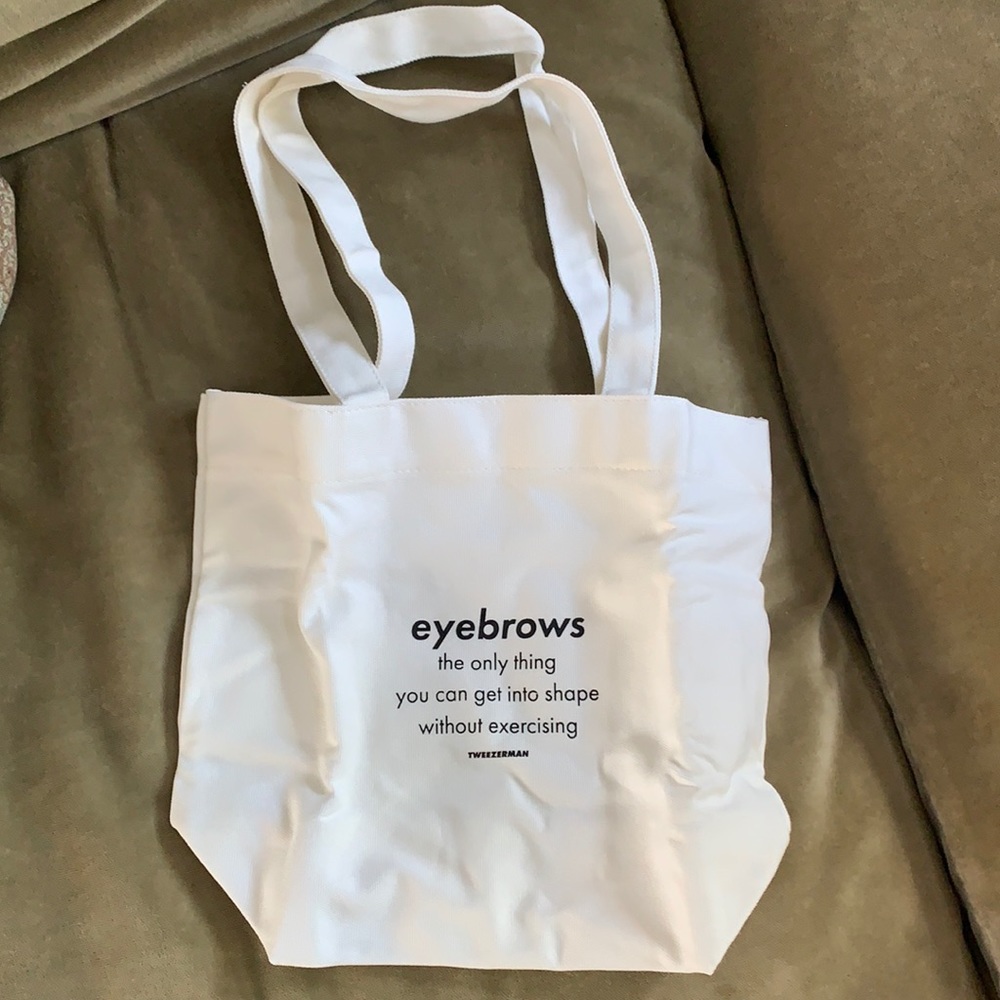 Mini eyebrows tote bag